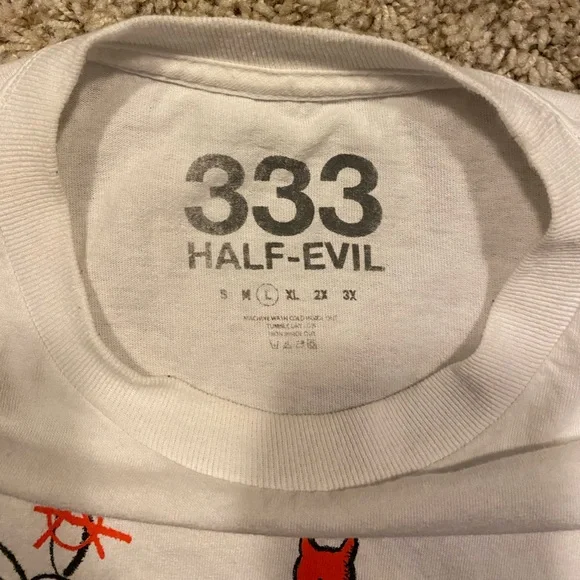 Half Evil 333 Short Sleeve T-Shirt - Picture 3 of 4